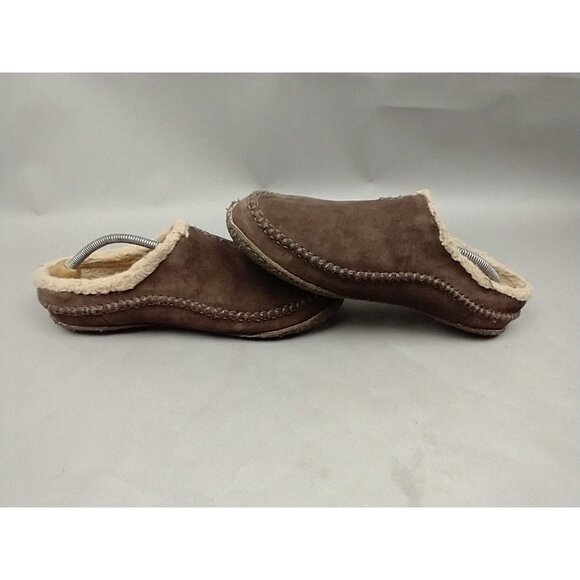 Sorel Falcon Ridge Slippers Men’s 11 Brown Suede Slip On Lined Shoes - Picture 5 of 11